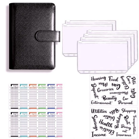 Other - Budget Planner- size A6 black glitter
